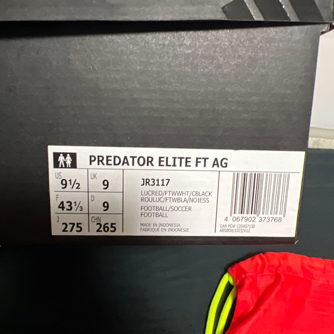 シューズ adidas PREDATOR ELITE FT AG 27.5