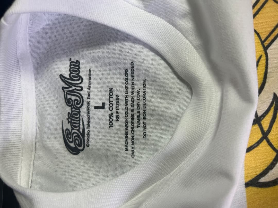 セーラームーン Tシャツ Lサイズ ホワイト