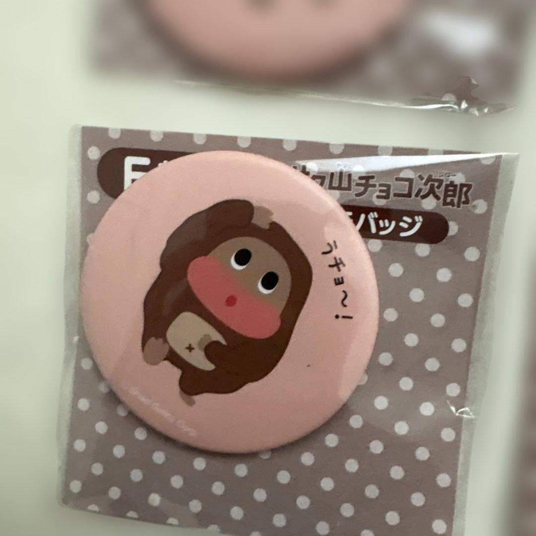 サク山チョコ次郎くじ　F賞缶バッジ　コンプリート19個セット