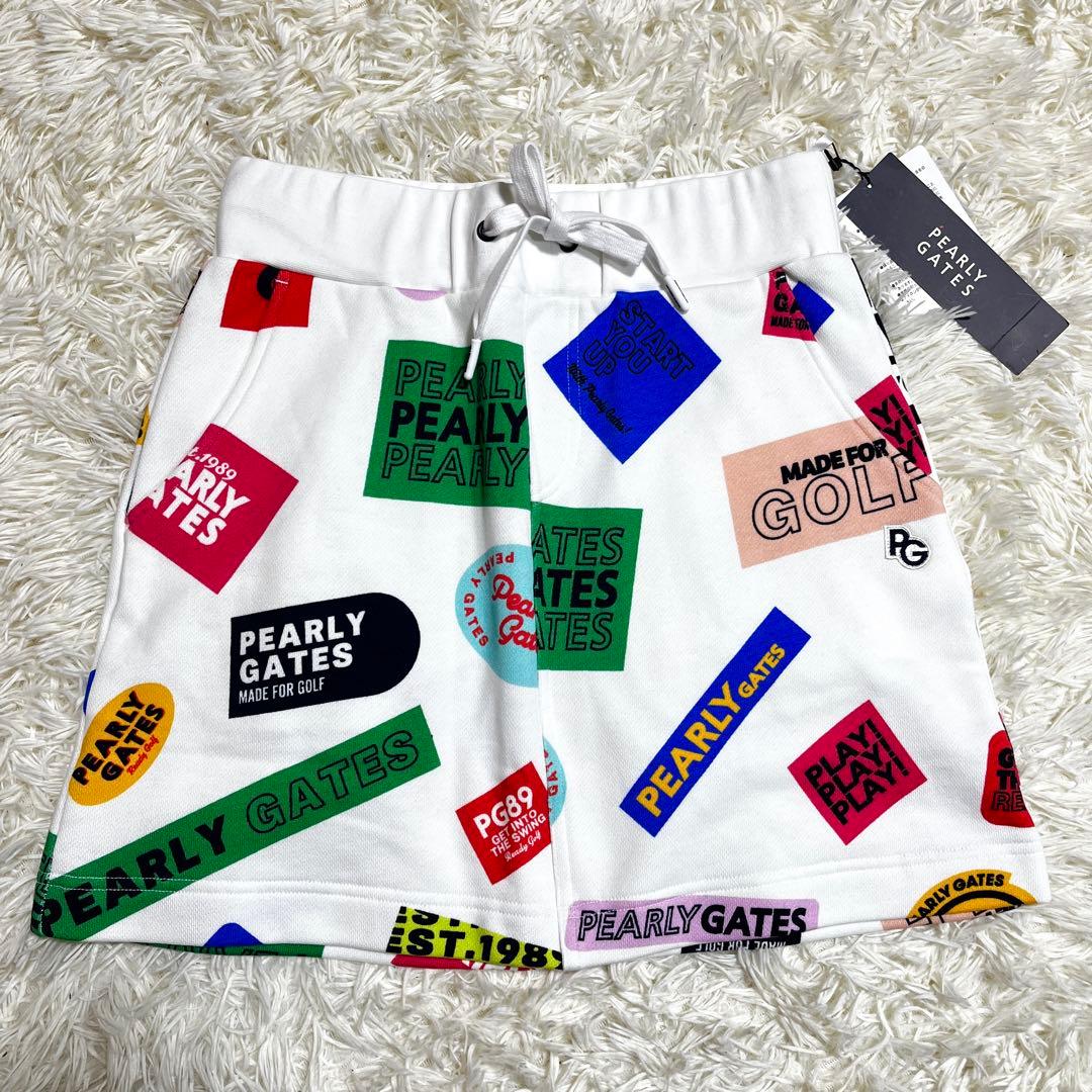 【美品】PEARLY GATES ストレッチミニスカート ゴルフウェア タグ付