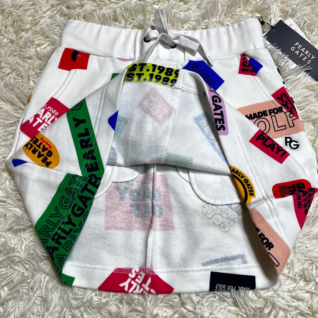 【美品】PEARLY GATES ストレッチミニスカート ゴルフウェア タグ付