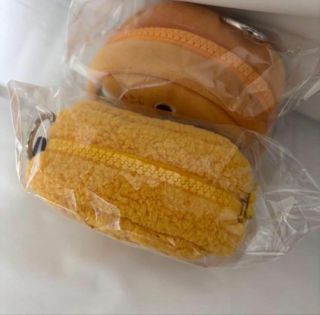 韓国ロッテリア　新品未開封 ハンバーガー&エビバーガー キーポーチ 2個セット