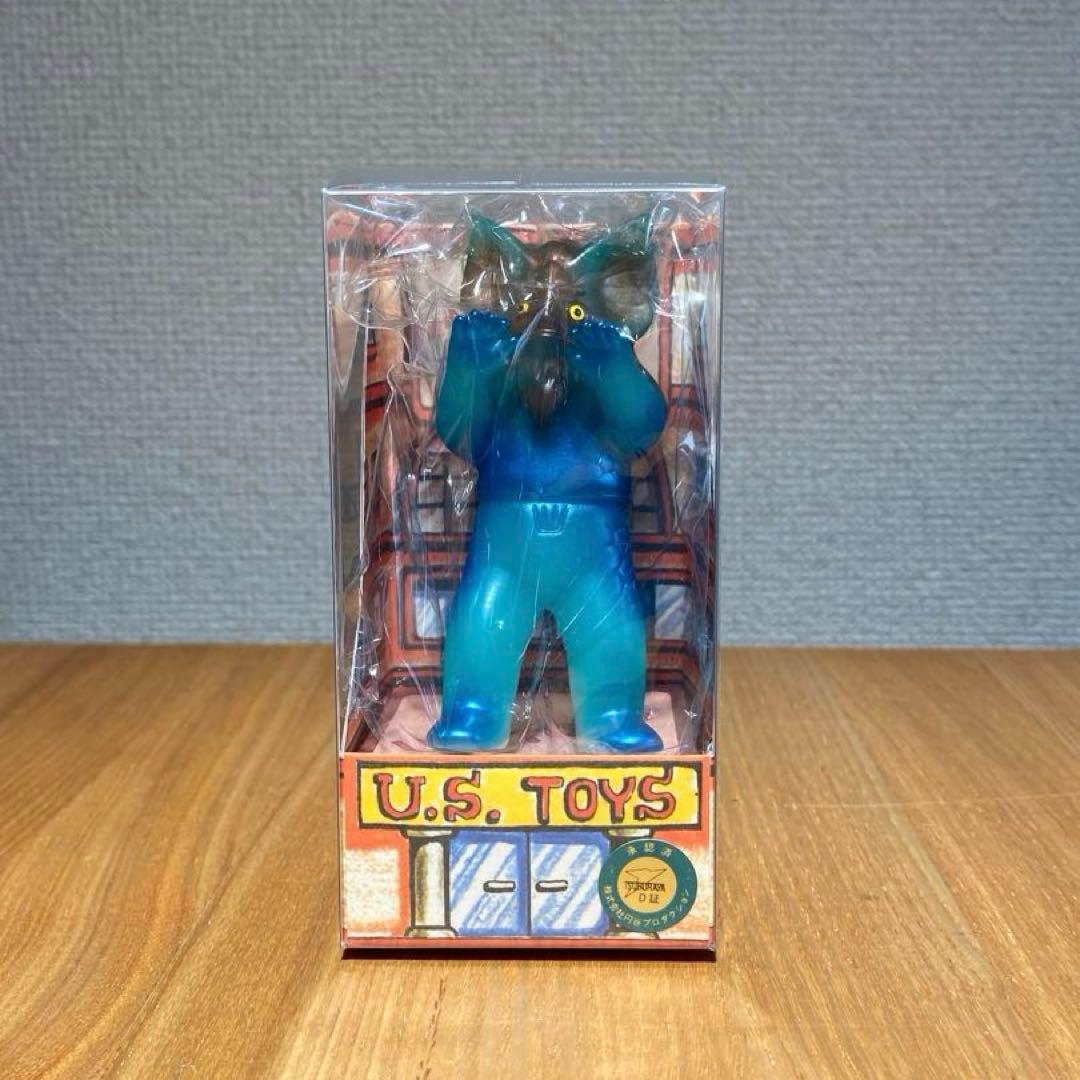レア！ユーエストイズミニソフビ ビル箱怪獣シリーズ イカルス星人 ブルー