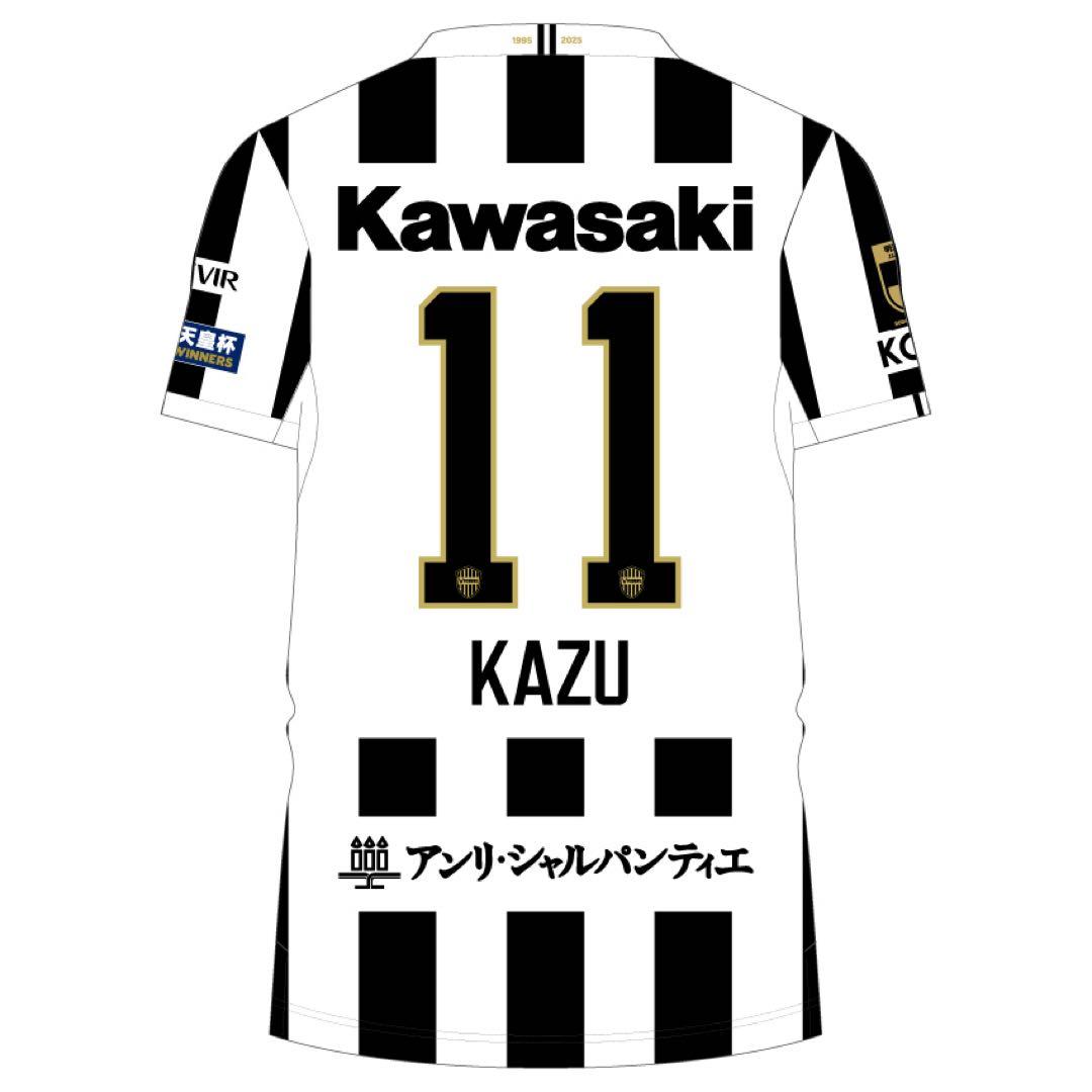 ヴィッセル神戸30周年ユニフォーム・カズ#11三浦知良XL 限定モデル