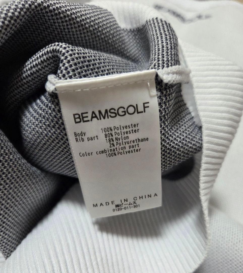 BEAMS GOLF ネイビー フェイクレイヤード モックネック ニット
