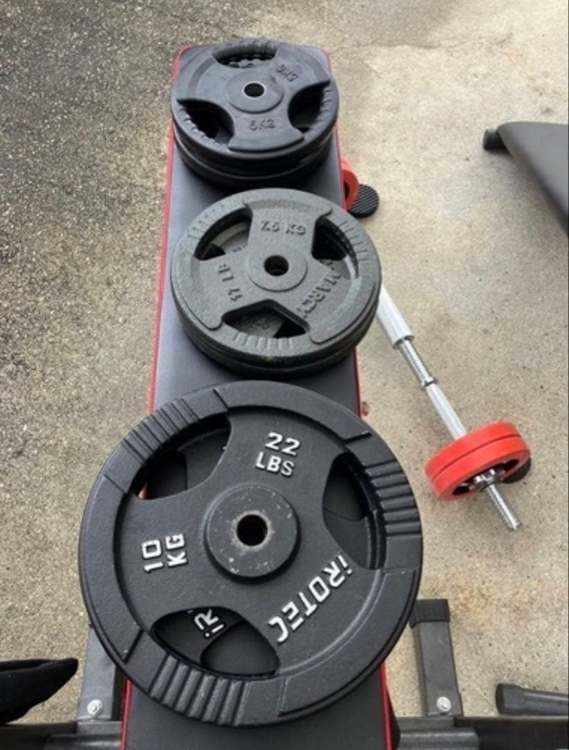 GEAR MAX トレーニングベンチ バーベル付き