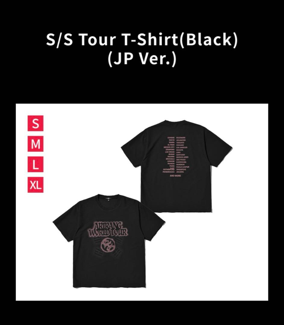 アイドル BTS ARIRANG S/S Tour T-Shirt BLACK L
