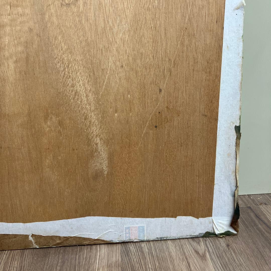 和紙ちぎり絵 原画「白樺の森」風景画 手作り アート 作品 立掛け