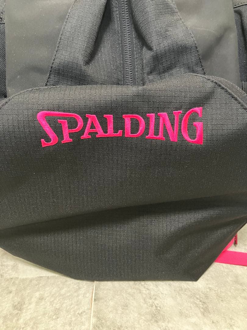 スポルディング バスケットボールバッグ 32L ブラック ピンク リュック