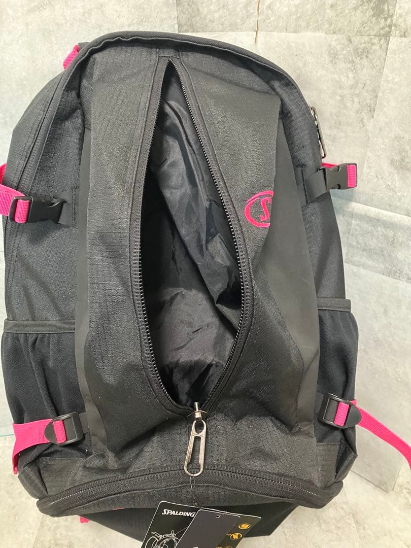 スポルディング バスケットボールバッグ 32L ブラック ピンク リュック