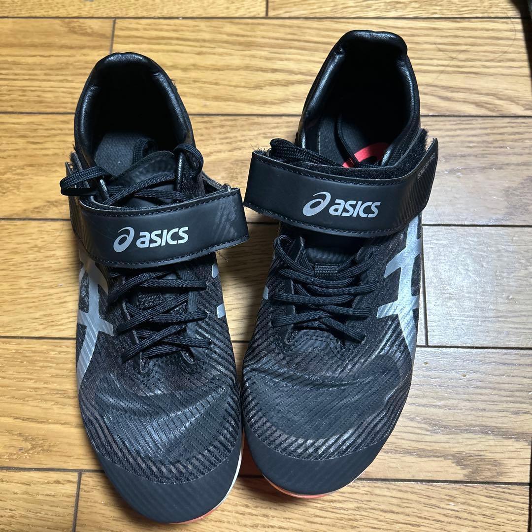 ASICS スパイクシューズ ブラック　陸上用　24.5cm