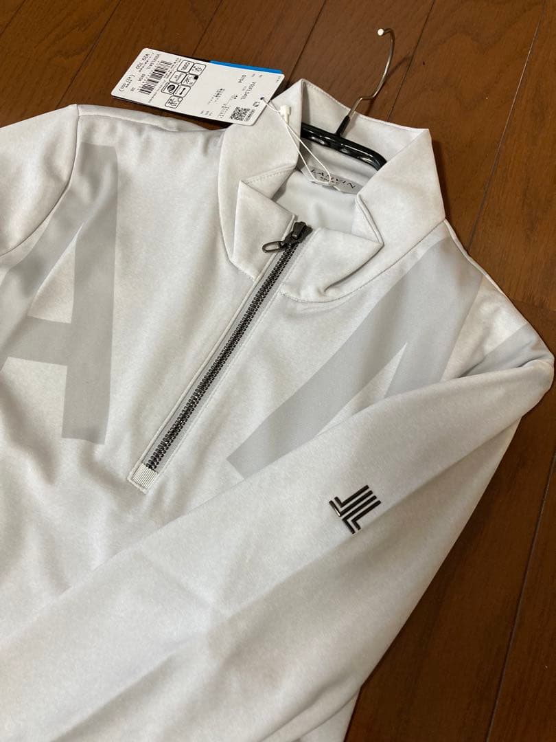 新品♪LANVIN SPORT ハーフジップ38 UV吸汗ストレッチ