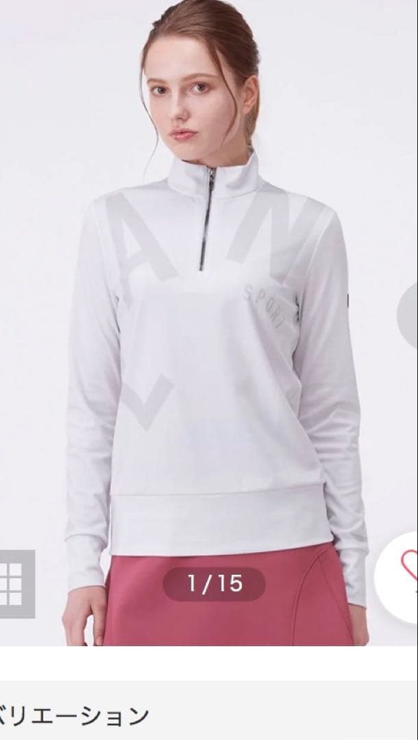 新品♪LANVIN SPORT ハーフジップ38 UV吸汗ストレッチ