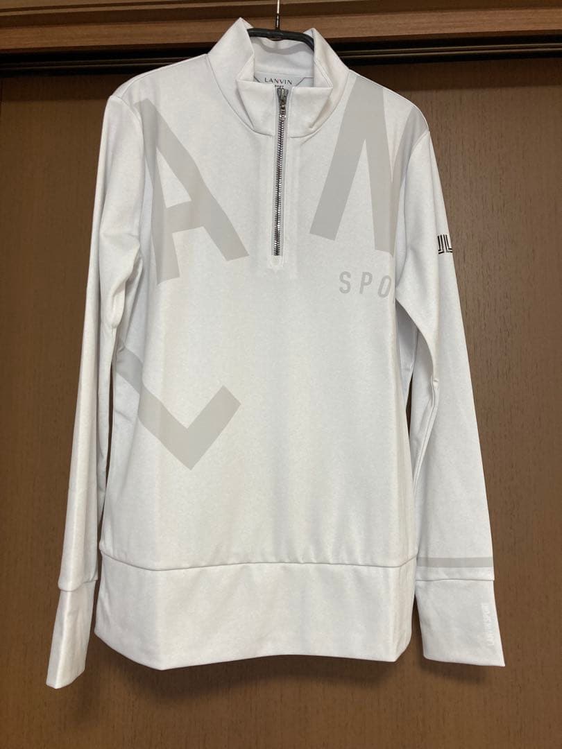 新品♪LANVIN SPORT ハーフジップ38 UV吸汗ストレッチ