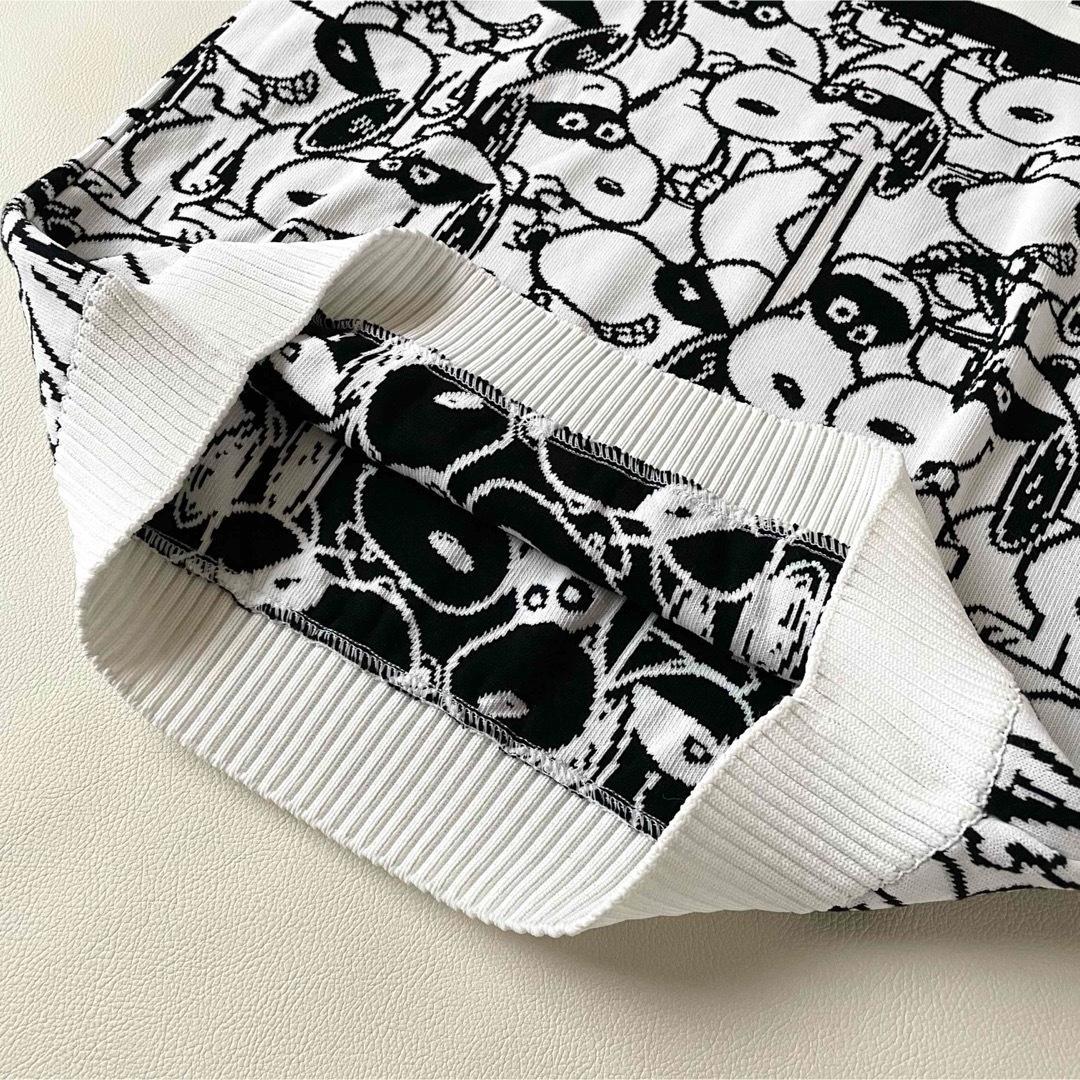 5534 【極美品】パーリーゲイツ　クルーネックニット スヌーピー柄 L 総柄