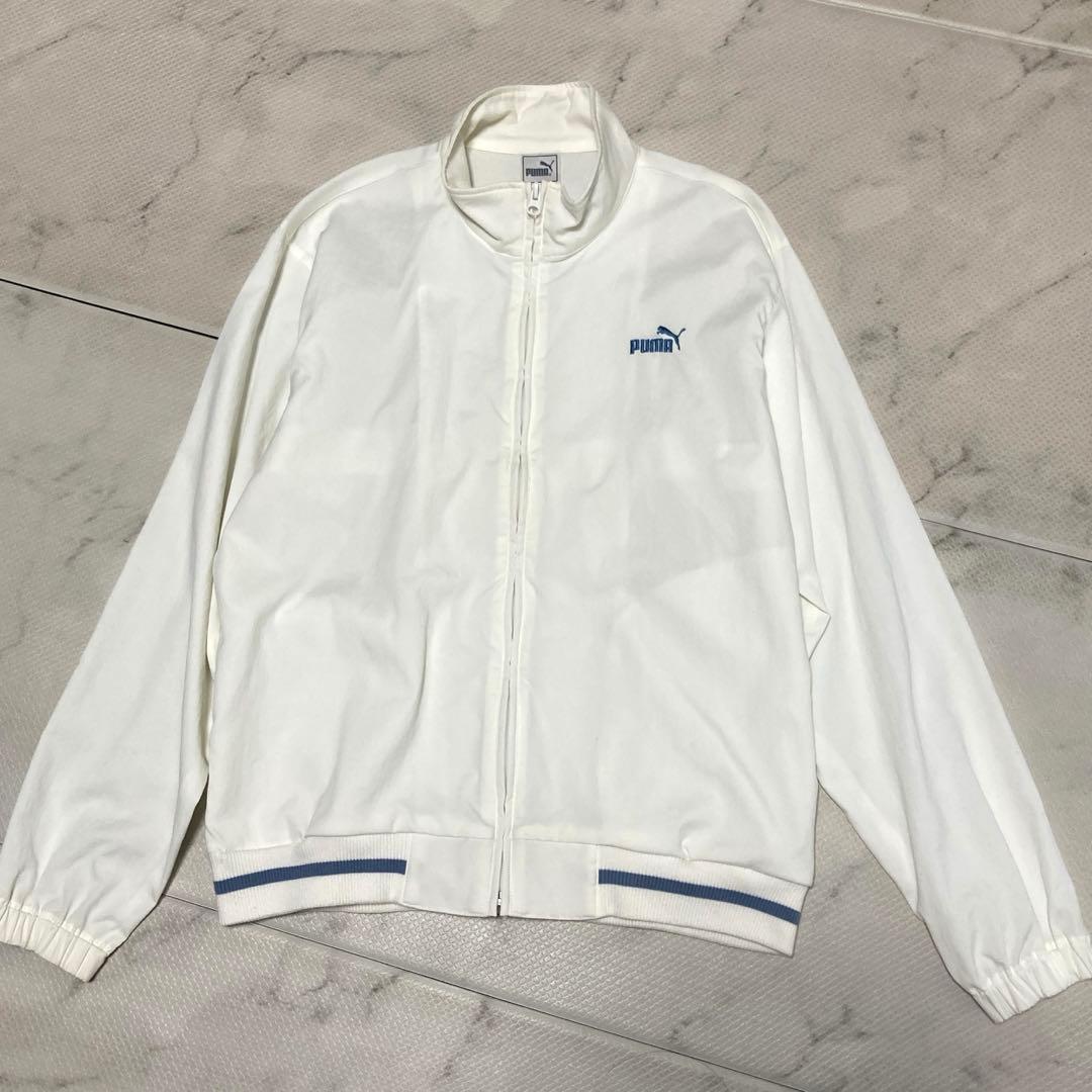 【美品】PUMAヒットユニオン トラックジャケットジャージ上下 L 白 90s