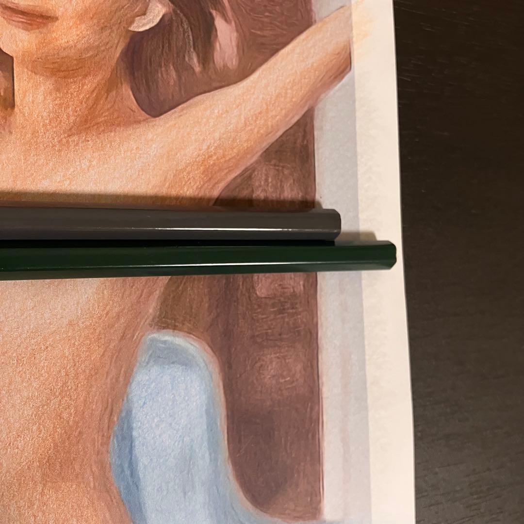 女優画28 額装品　額縁寸法32.7cm×24.0cm　カラー着色　定款付