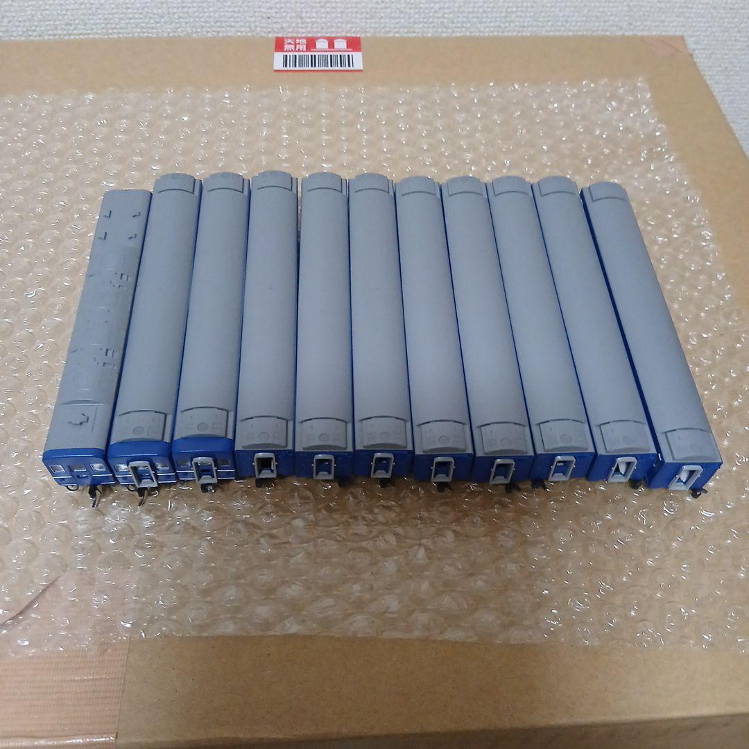 KATO 24系ブルートレイン　11両セット　メッキ帯　室内灯付き　ジャンク