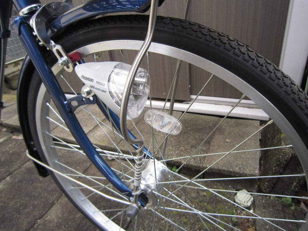 【極上】手渡限定 Marushi ママチャリ インクブルーBL21M 24型