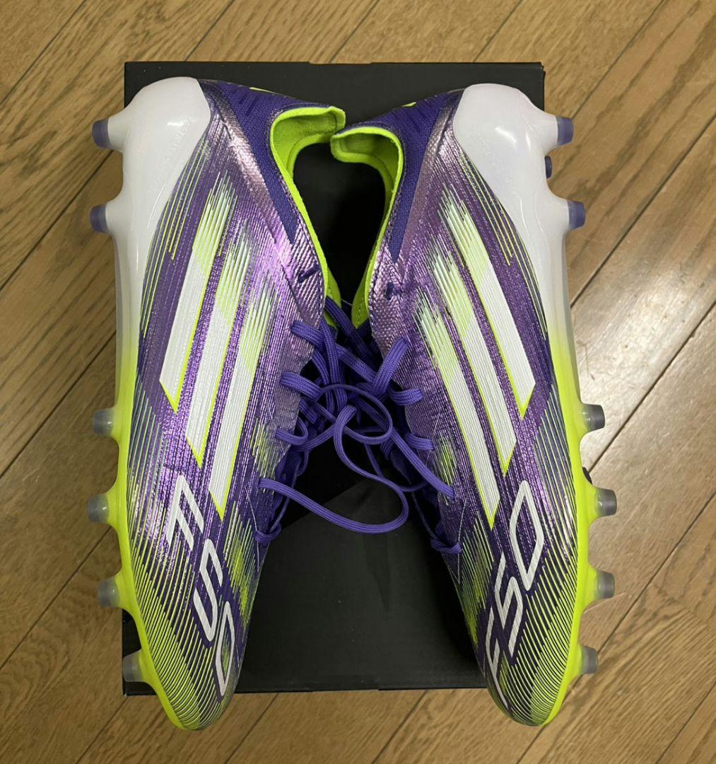 adidas F50 ELITE サッカースパイク パープル/グリーン