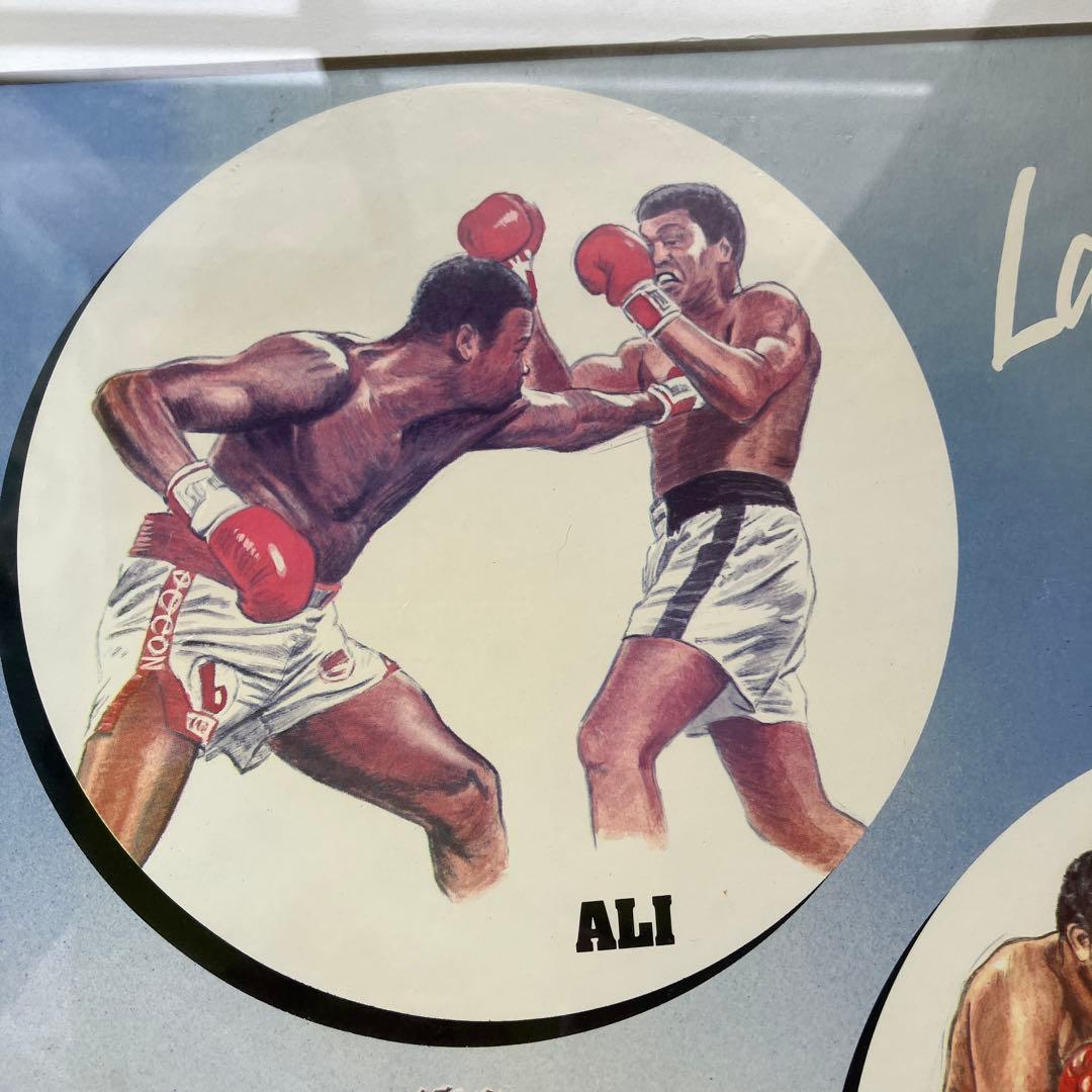 Larry Holmes サイン入りボクシングアート