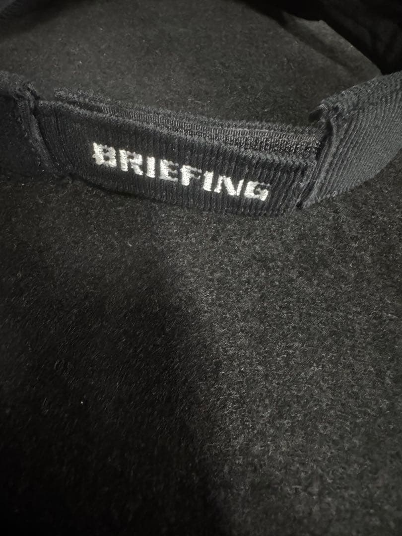 BRIEFING ブラック バイザー　コーデュロイ生地