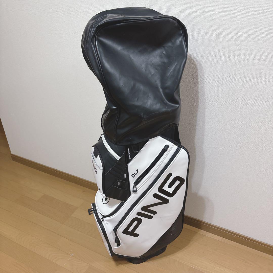 K480 専用　PING DLX キャディバッグ 15分割 ホワイト