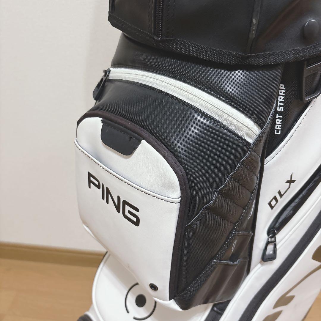 K480 専用　PING DLX キャディバッグ 15分割 ホワイト