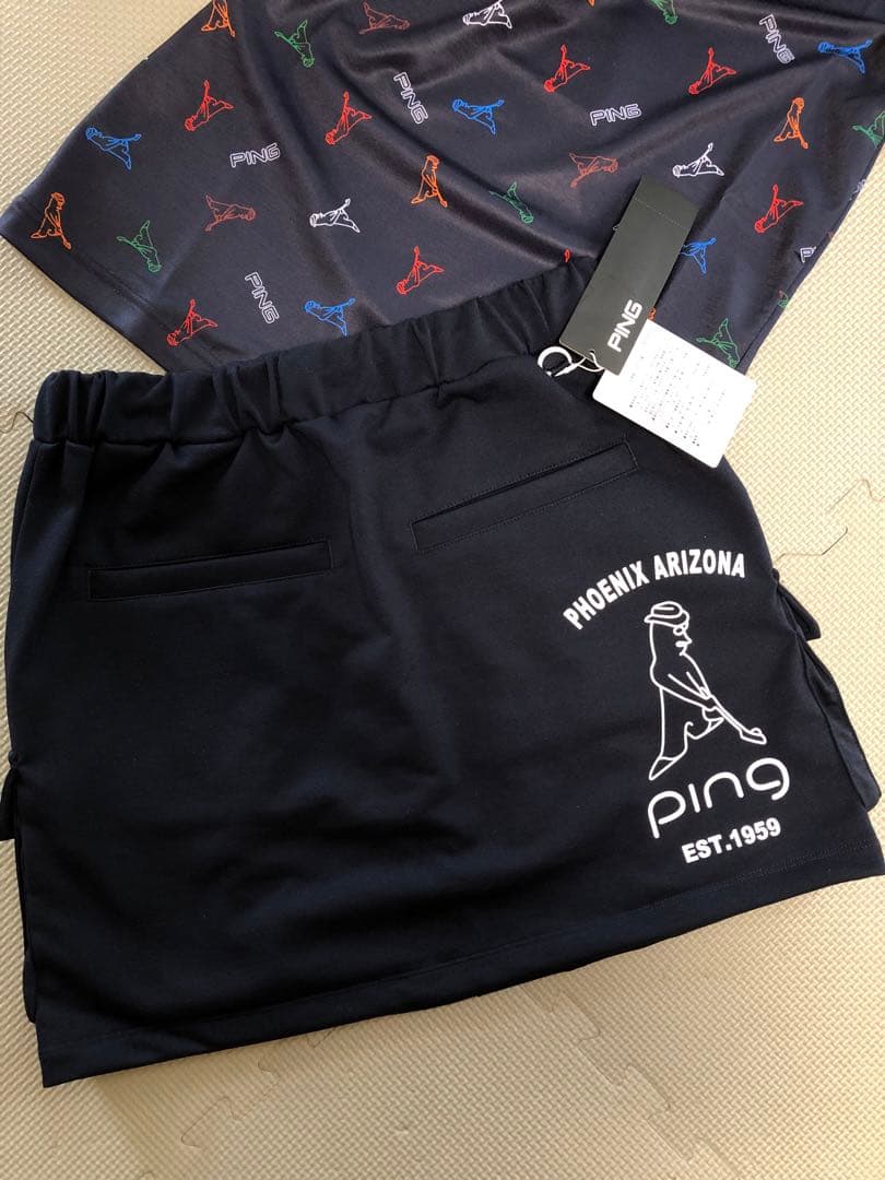 PING ネイビー系セットアップ✴︎レディースSサイズ✴︎新品タグ付