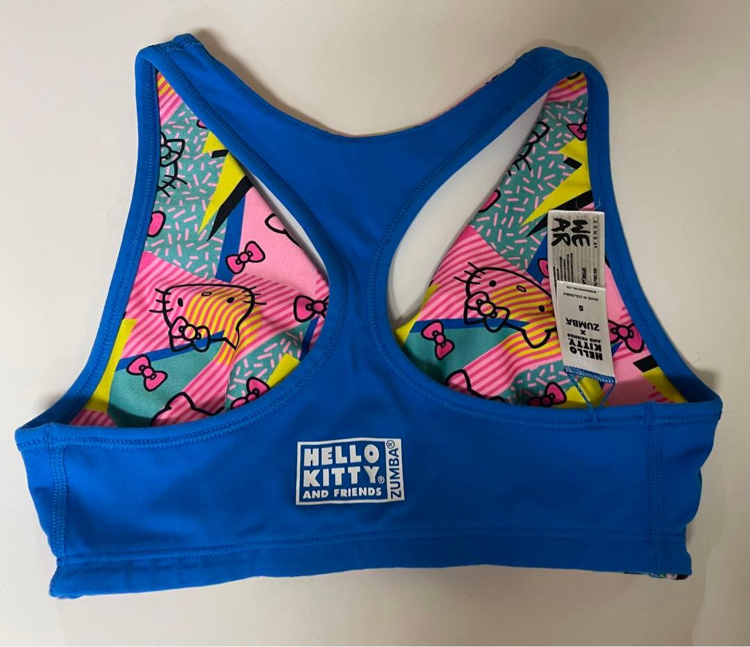正規品★USED! Zumba ×HELLO KITTY柄上下セットS