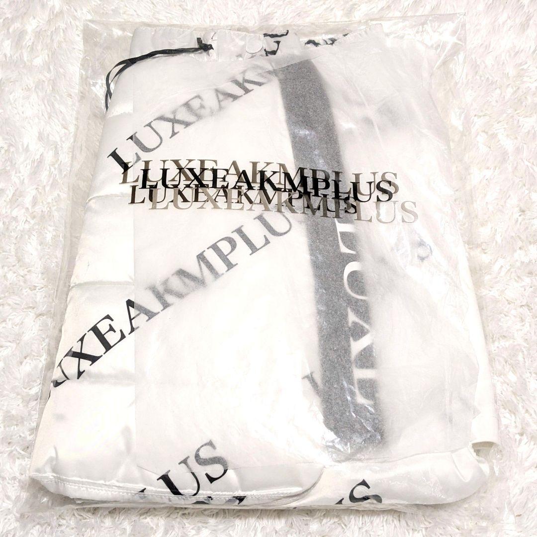 【新品】LUXEAKMPLUS ゴルフ スカート 中綿サイドロゴ 白×黒 L