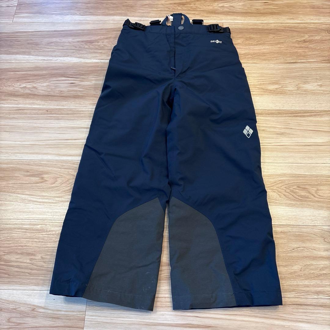 【クリーニング済】モンベル キッズ スキーウェア 上下セット 120/130