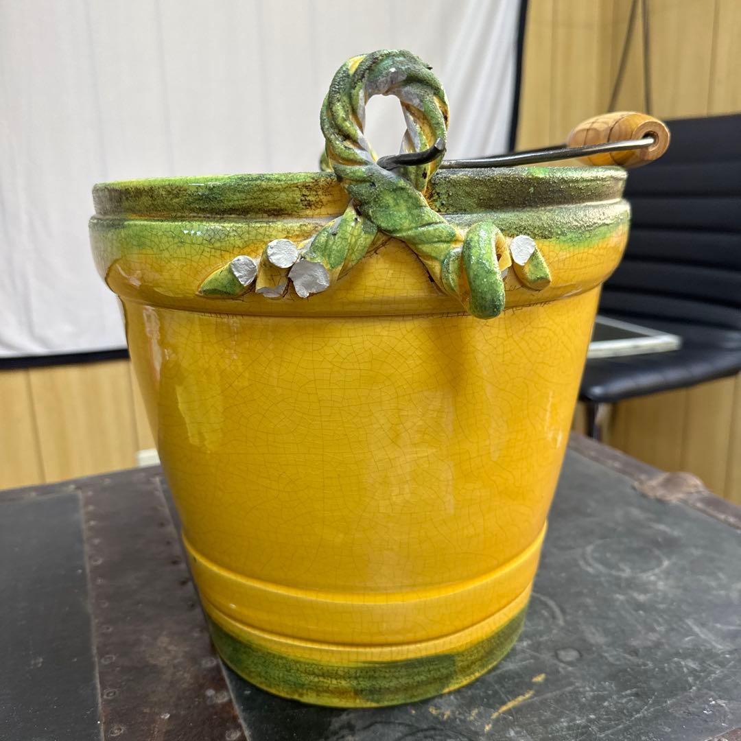 ☆イエローバケツ 陶器製