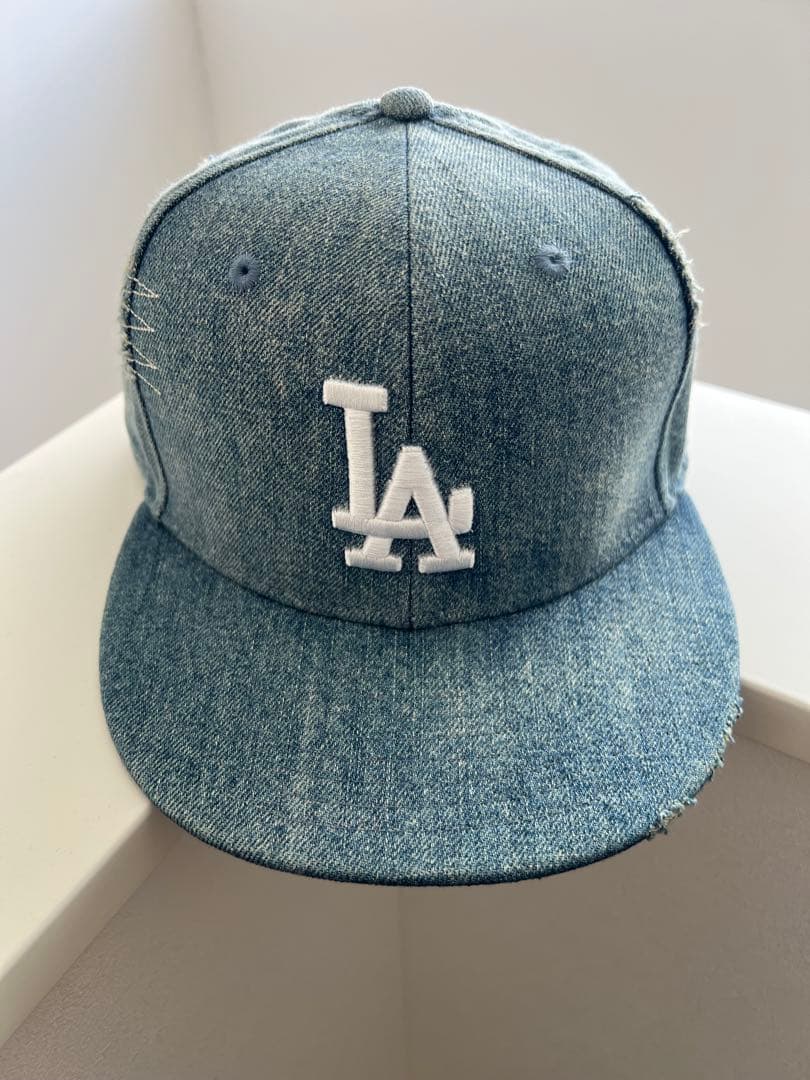 【希少】完売新品NEW ERA LA 59FIFTY デニムキャップ 7 3/8
