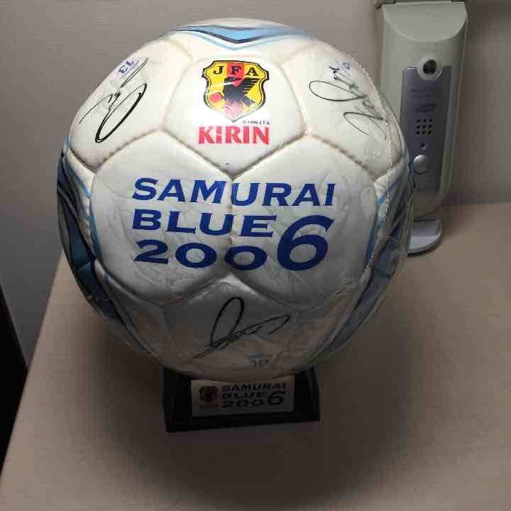 2006年 サッカー日本代表 未使用 直筆サインボール
