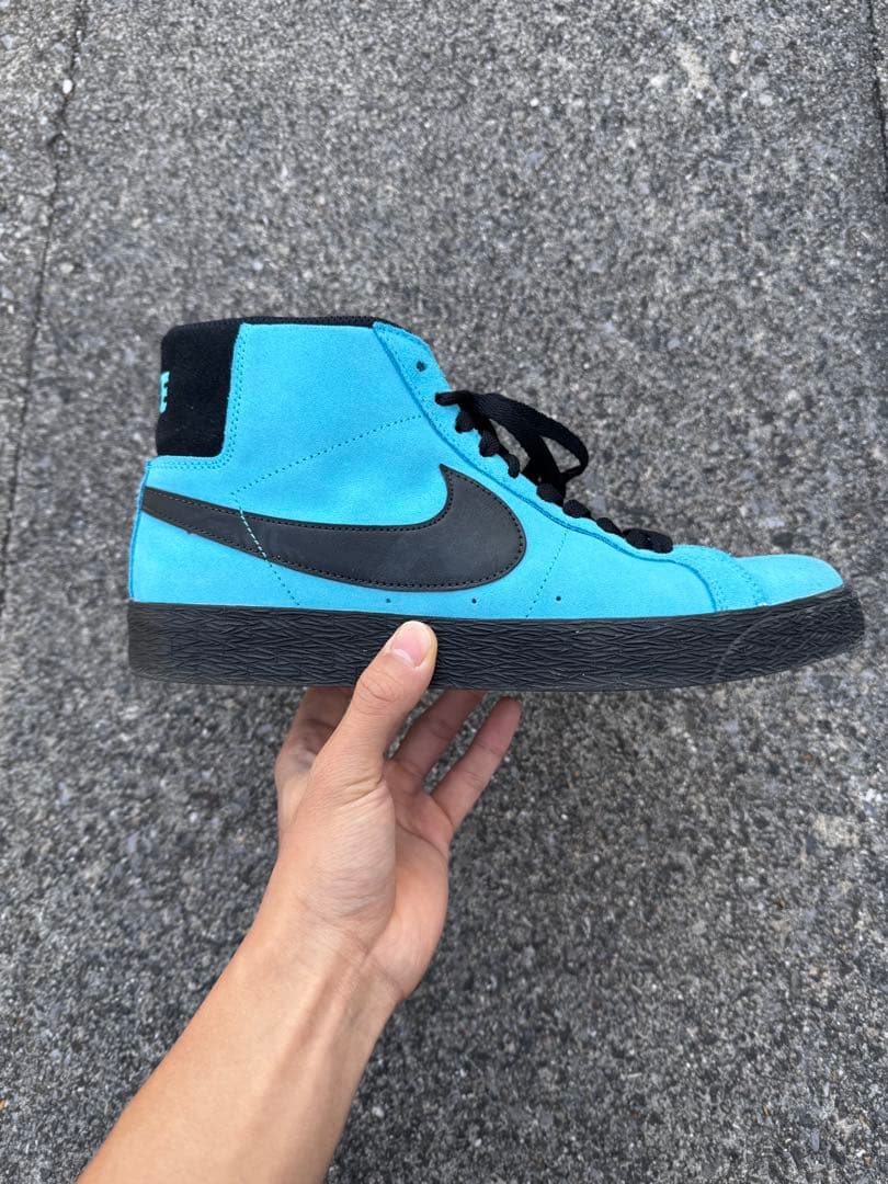 Nike Blazer Mid 青/黒 スエード