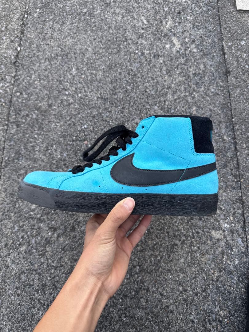 Nike Blazer Mid 青/黒 スエード