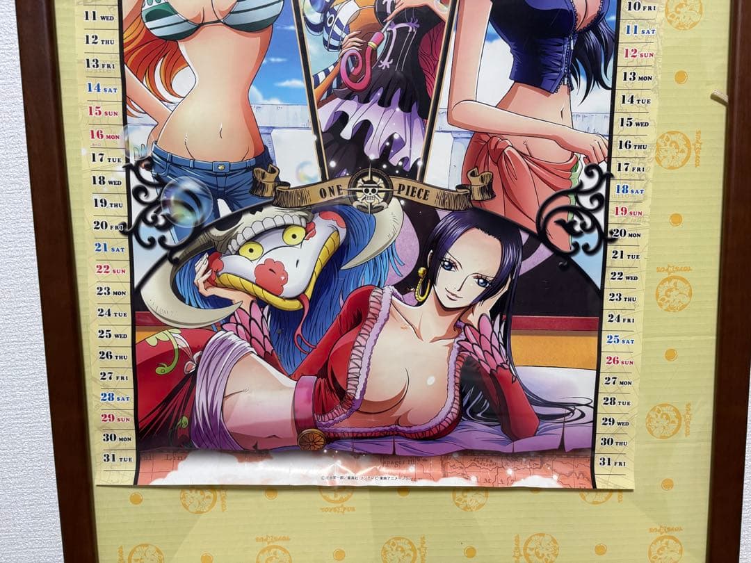 ONE PIECE カレンダー2012 8月9月1枚