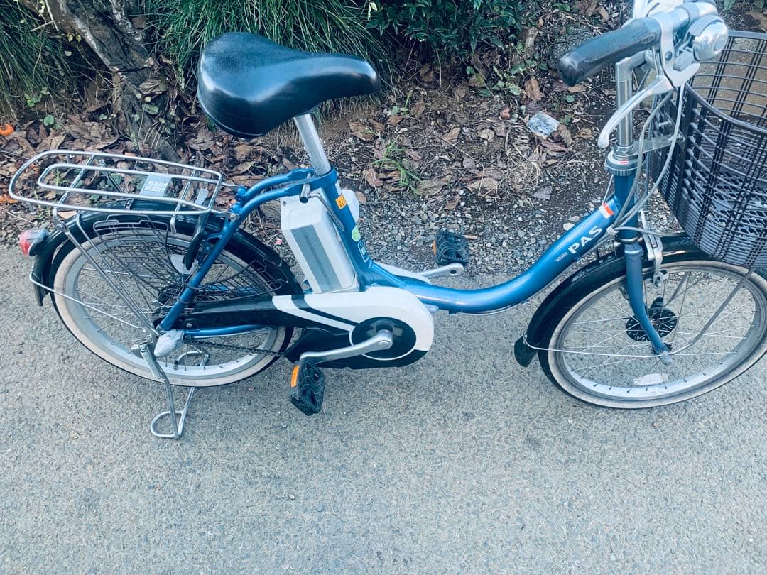 な*も様 ヤマハ新機種電動アシスト自転車pas 20インチ　ブルーアルミボディー