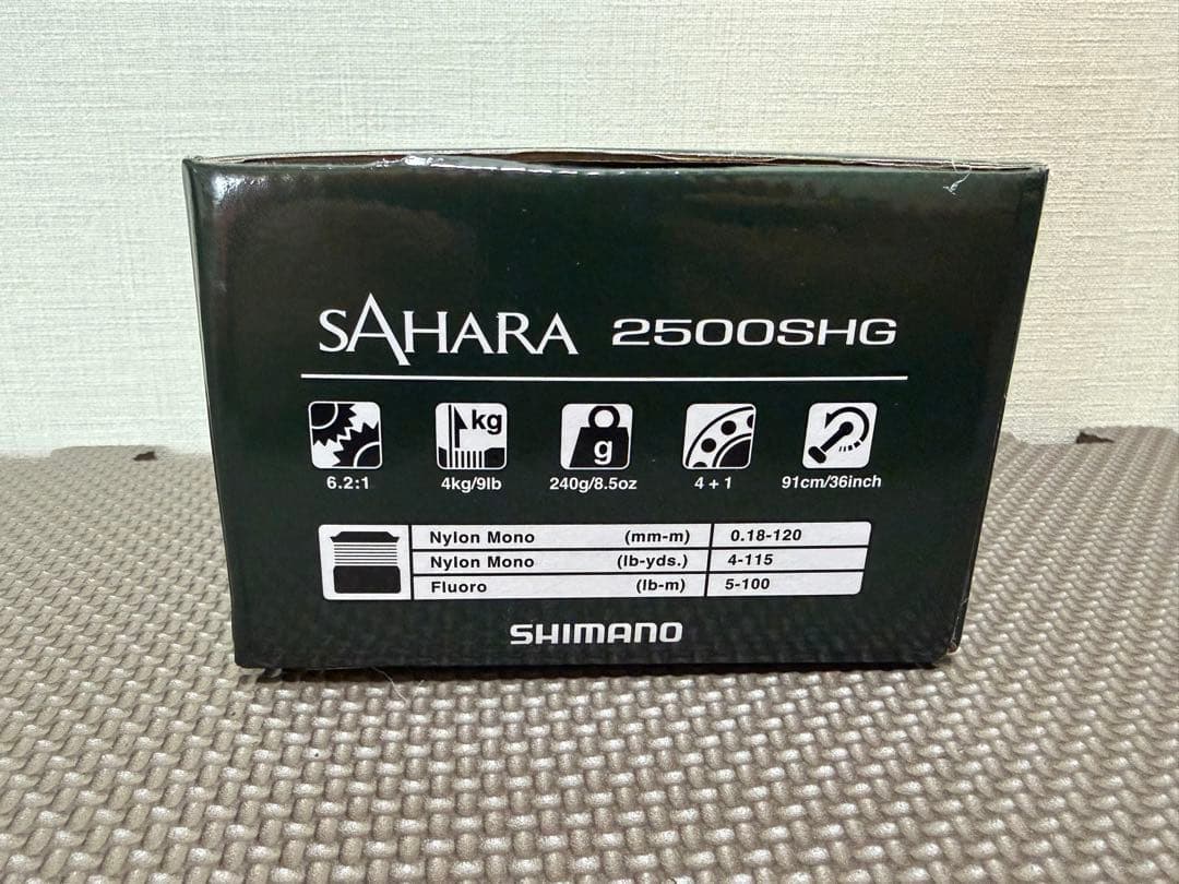 SHIMANO SAHARA 2500SHG スピニングリール　PEライン付き