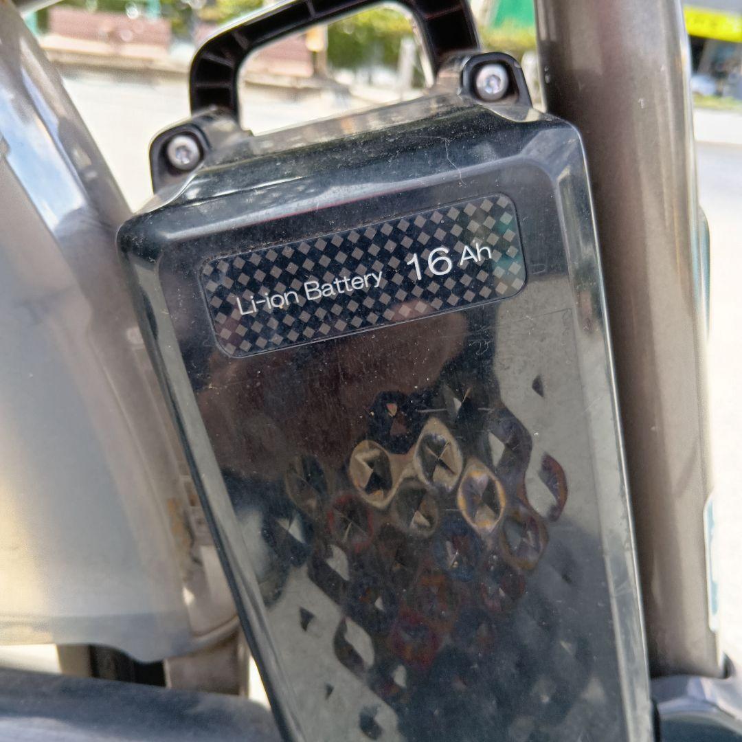 電動アシスト自転車 グレー 2バスケット