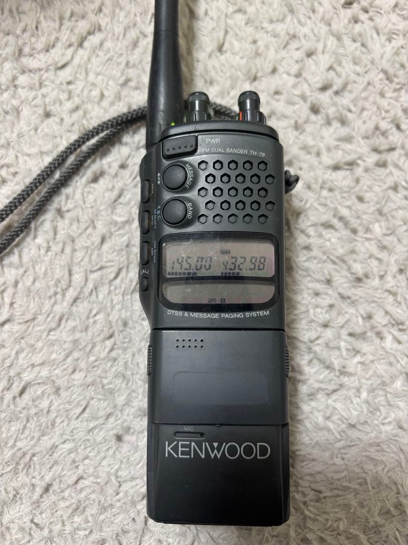 KENWOOD TH-78 ハンディ無線機 電源確認済みComアンテナ付き