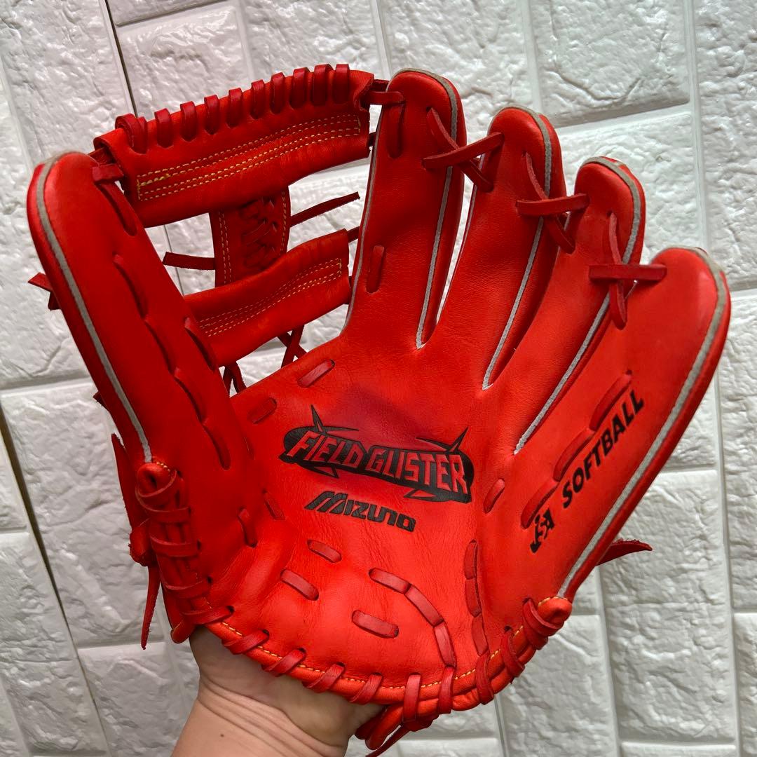 【美品】野球 グローブ 一般 軟式 ソフトボール ミズノ 内野手