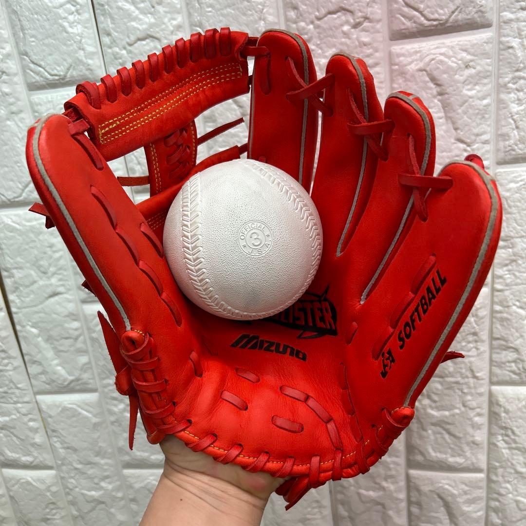 【美品】野球 グローブ 一般 軟式 ソフトボール ミズノ 内野手