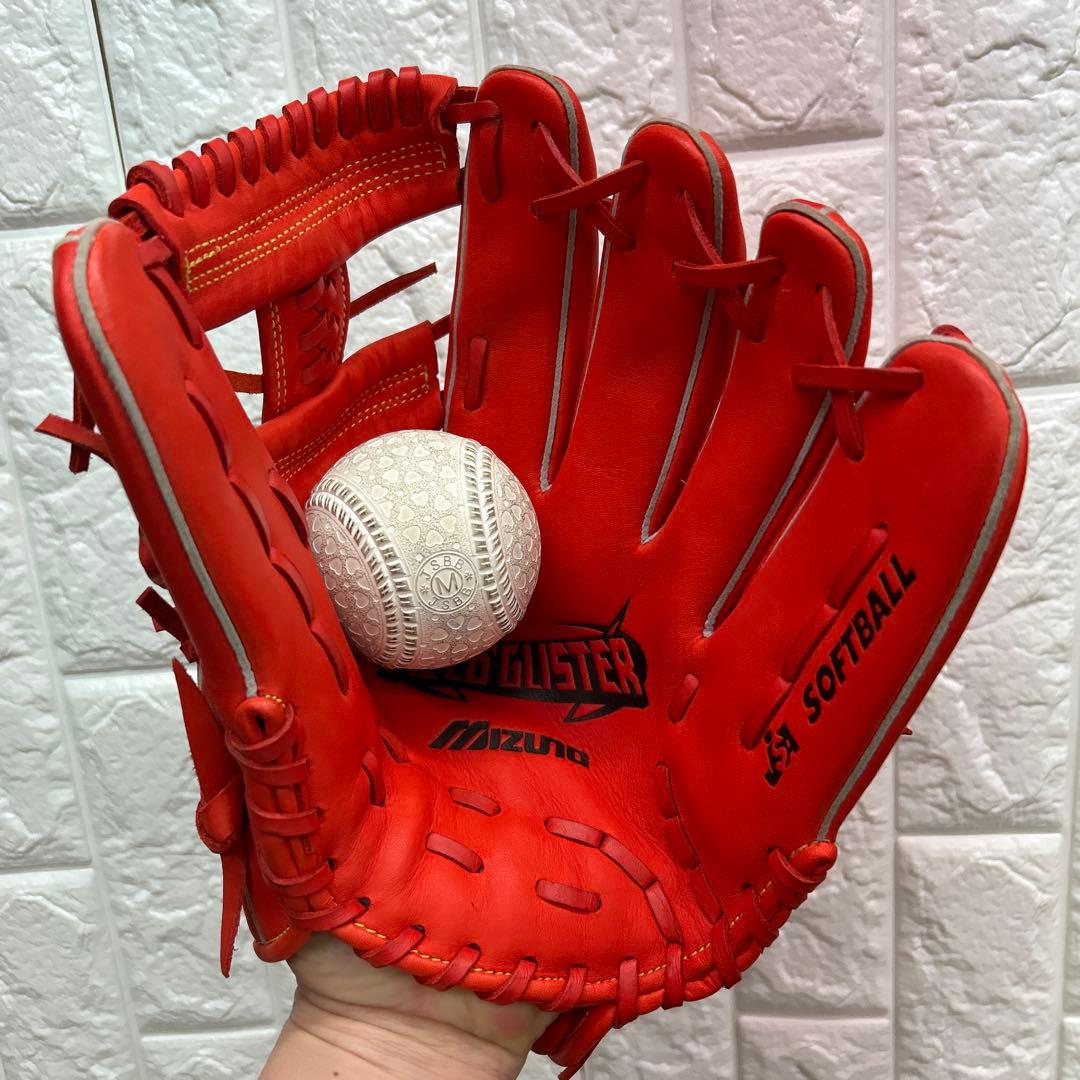 【美品】野球 グローブ 一般 軟式 ソフトボール ミズノ 内野手