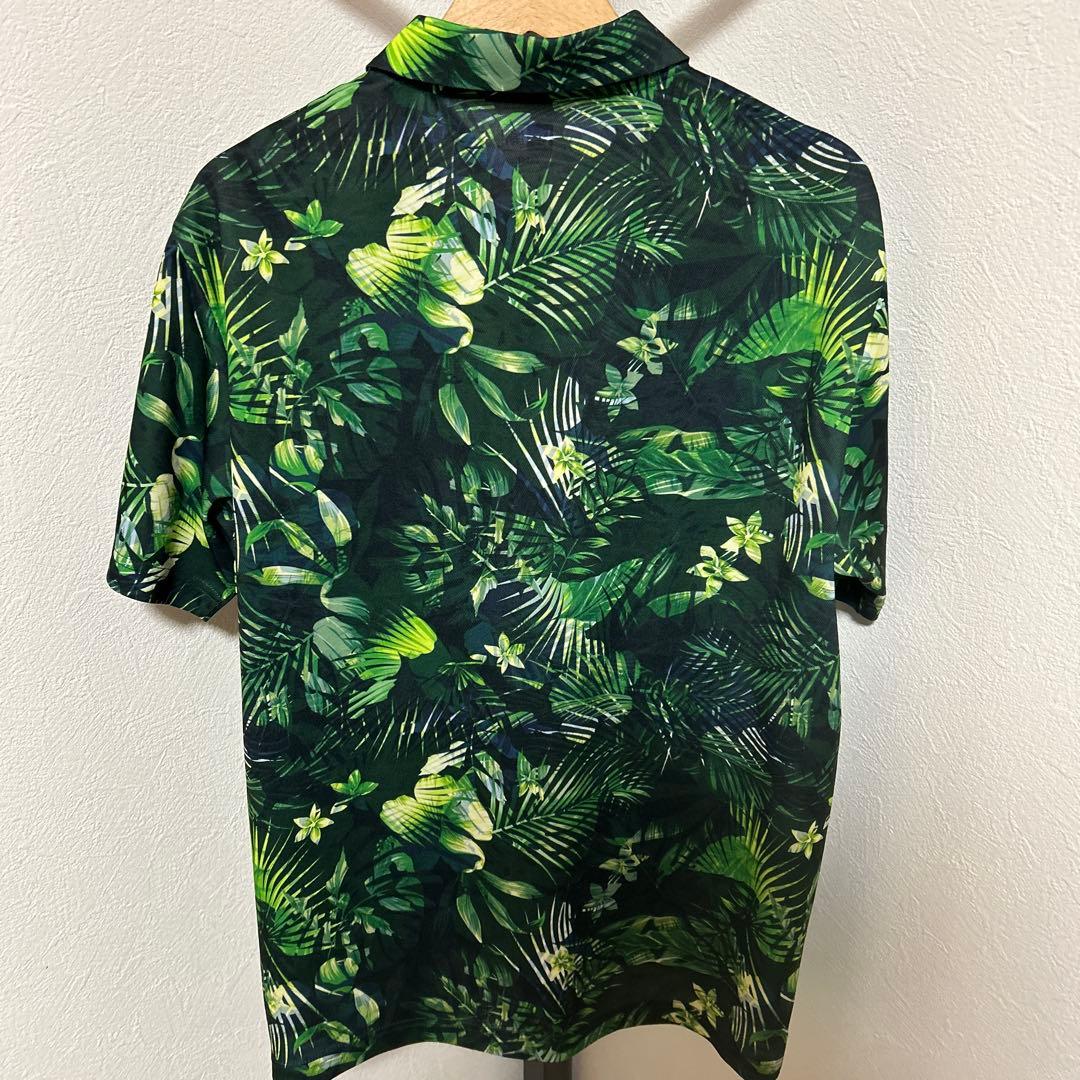 NEW ERA ボタニカル柄　ゴルフ ポロシャツ　L