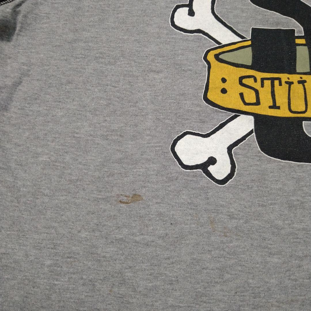 廃盤 貴重 STUSSY CROWN BAND ラグラン 七分丈 ロングT L