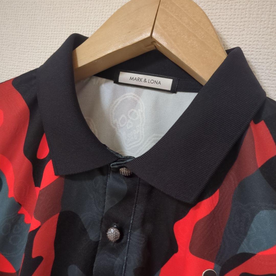 ★美品★MARK & LONA　カモ柄　ポロシャツ　サイズ　50