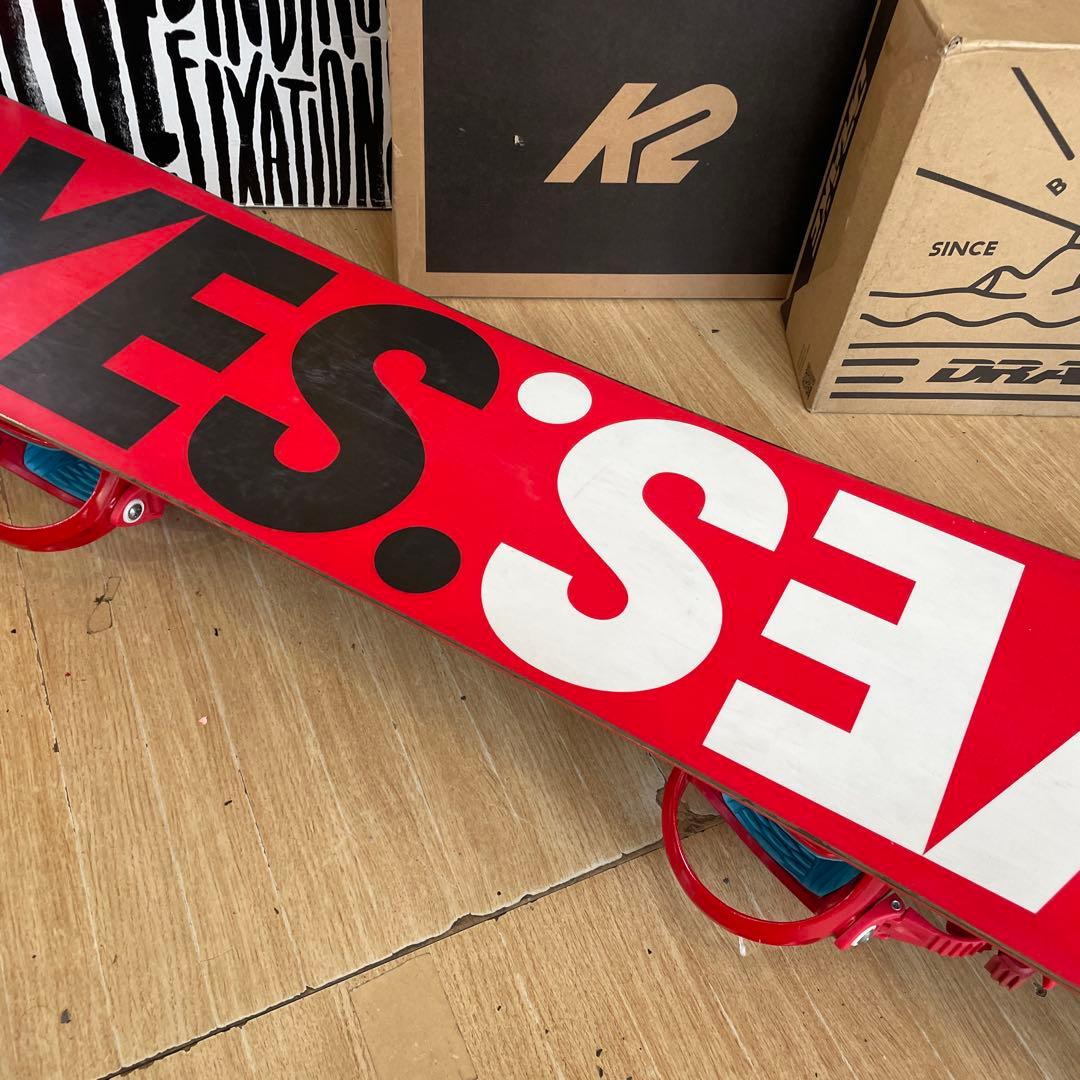 YES×BURTON　スノーボードセット　ジェフアンダーソン　バインディング付