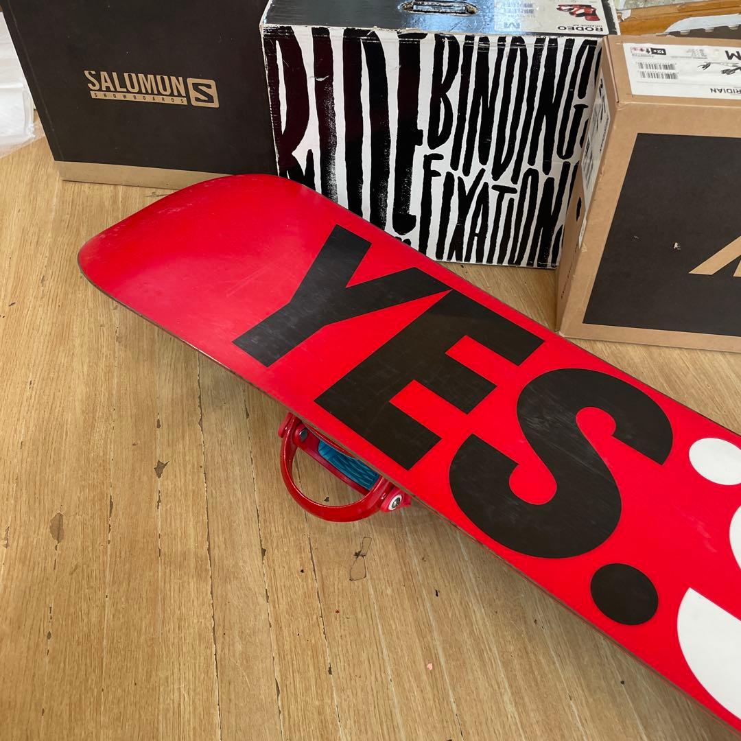 YES×BURTON　スノーボードセット　ジェフアンダーソン　バインディング付